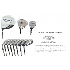 5 IRON REPLACEMENT CLUB; AGXGOLF Mens Left Affinity Magnum XS-OS1 set-aff-os1-2x8